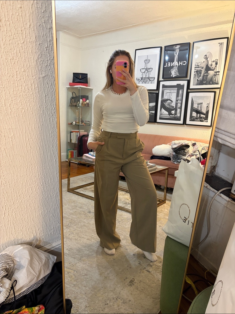 Zara Tan Trousers